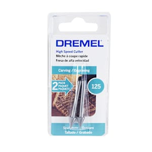 Tapered Cutter Bit 1/4 in. for Rotary Tool Pkg/2