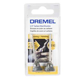 Brosses coniques en acier au carbone 1/2 po pour outil rotatif Pqt/2