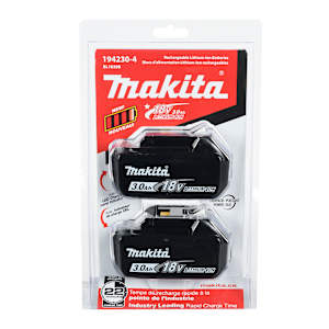 Batteries 18 V 3,0 Ah Pqt/2 MAKITA
