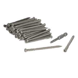 Vis pour plancher composite Cap-Tor Trex Pebble Grey 2 3/4 po Pqt/100