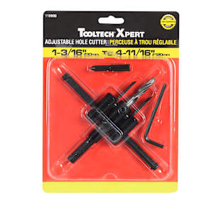Adjustable Hole Cutter 1 3/16 in. to 4 11/16 in.