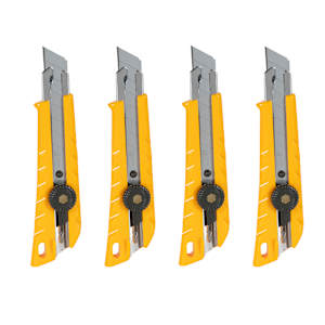 Couteaux utilitaires robustes 18 mm L-1 Pqt/4
