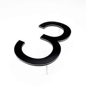 Bungalow Number 3 Aluminum Black 8 1/2 in.