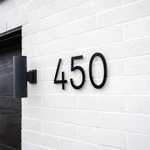 Bungalow Number 5 Aluminum Black 8 1/2 in.