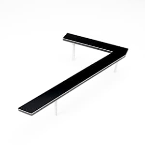 Bungalow Number 7 Aluminum Black 8 1/2 in.