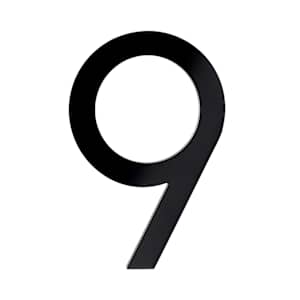 Chiffre 9 Bungalow en aluminium noir 8 1/2 po