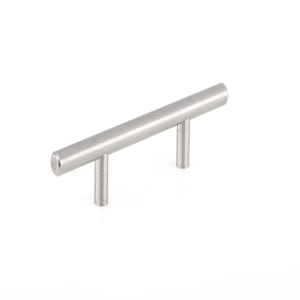 Poignées d'armoire en métal fini acier inoxydable 76 mm c/c Pqt/8