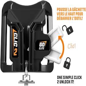 Ensemble de porte-outils de ceinture pour droitier Clic 2 Go Élite