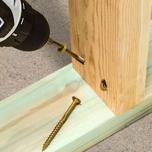 FRAMING Structural W.H. Wood Screw 3 in. Tan Pkg/50