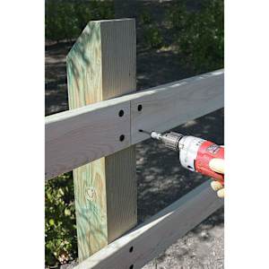 Vis à bois structurelle TIMBER DB 4 po T.P. noir Pqt/50