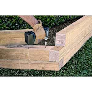 Vis à bois structurelle TIMBER DB 8 po T.P. noir Pqt/50