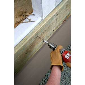 Vis à bois structurelle TIMBER DB 8 po T.P. noir Pqt/50