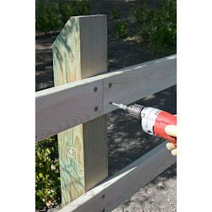 TIMBER DB Structural W.H. Wood Screw 3 in. Tan Pkg/12
