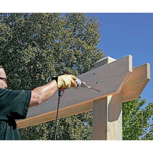 TIMBER DB Structural W.H. Wood Screw 3 in. Tan Pkg/12