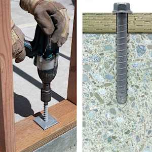 Vis d'ancrage pour le béton Titen HD 1/2 po x 6 po T.H. Pqt/20
