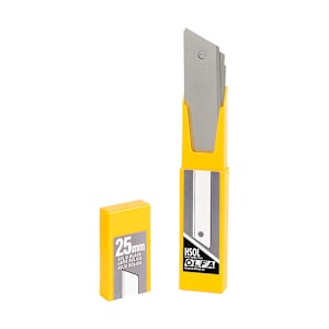 Lames de couteau utilitaire unies 25 mm H-SOL-10B Pqt/10