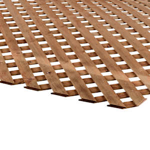 Treillis intimité en bois traité brun 4 pi x 8 pi
