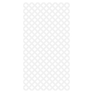 Treillis classique en PVC blanc 4 pi x 8 pi