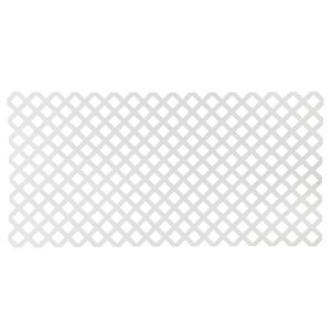 Treillis classique en PVC blanc 4 pi x 8 pi
