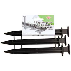 No Dig Lawn Edging Spikes Pkg/6