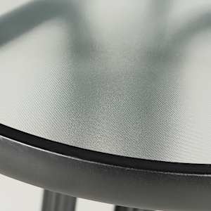 Table bistro ronde en acier noire 23 1/2 po VERTUO