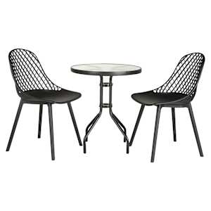 Table bistro ronde en acier noire 23 1/2 po VERTUO