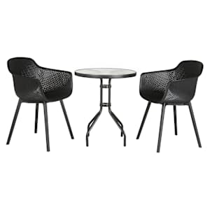 Table bistro ronde en acier noire 23 1/2 po VERTUO