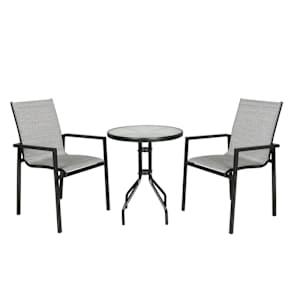 Table bistro ronde en acier noire 23 1/2 po VERTUO