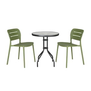 Table bistro ronde en acier noire 23 1/2 po VERTUO