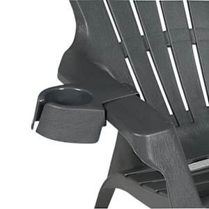 Porte-gobelet pour chaise Adirondack gris foncé
