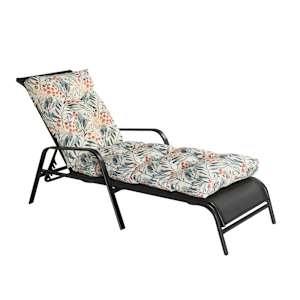 Chaise longue Luzon en acier noire VERTUO