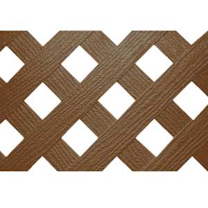 Treillis intimité en PVC noyer 4 pi x 8 pi