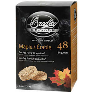 Maple Flavoured BBQ Smoking Wood Briquettes Pkg/48