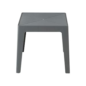 Grey Resin Square Side Table 17 1/2 in.