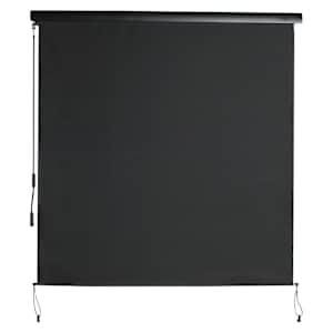 Toile d'ombrage pour patio noire 70 7/8 po x 98 1/2 po VERTUO