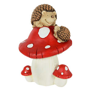 VERTUO Decorative Hedgehogs & Mushrooms