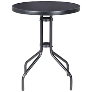 Table bistro en acier Paris noire 23 5/8 po VERTUO