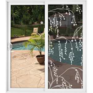 Floral Decorative Screen 36 in. x 84 in.