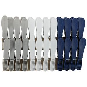 Set of 24 Pop Plastic Clothes Pins