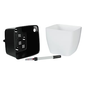 VERTUO Square Flower Pot 7 1/2 in. White