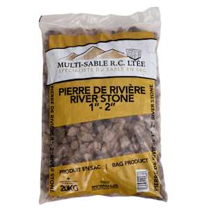 1 in. - 2 in. River Stone 20 kg