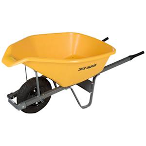 Brouette pour entrepreneur avec cuve en poly True Temper 6 pi³