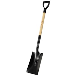 Pelle à jardin carrée en acier trempé avec manche en bois 40 po NEKTRA