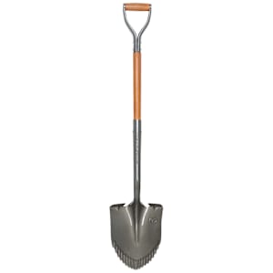 NEKTRA PRO Round Shovel Sharp Blade with Wood Handle 45 in.
