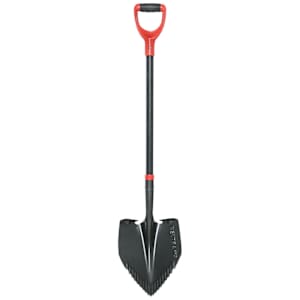 NEKTRA PRO Round Shovel Steel Sharp Blade with Fibreglass Handle 45 5/8 in.