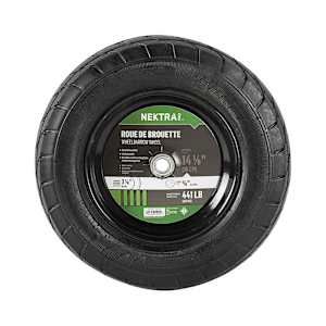 Wheelbarrow Wheel & Tire with 5/8 in. Axle 14 in.