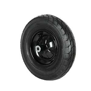 Roue et pneu pour brouette avec essieu 5/8 po 15 3/8 po