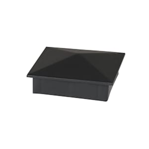 Fence Cap 4 in. X 4 in. Black