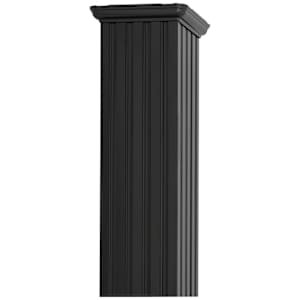 Colonne carrée en aluminium noir 5 1/4 po x 8 pi