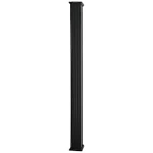 Colonne carrée en aluminium noir 5 1/4 po x 8 pi